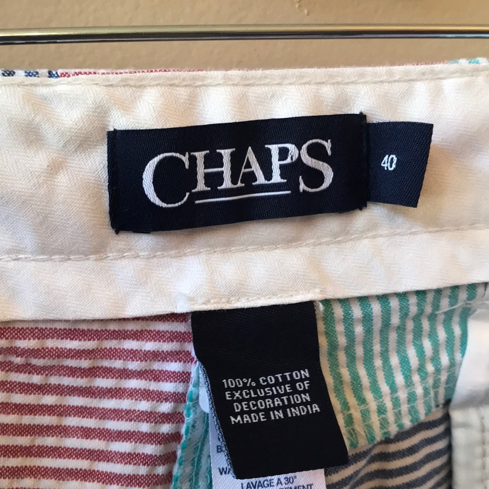 Chaps Patchwork Striped Shorts - image 6